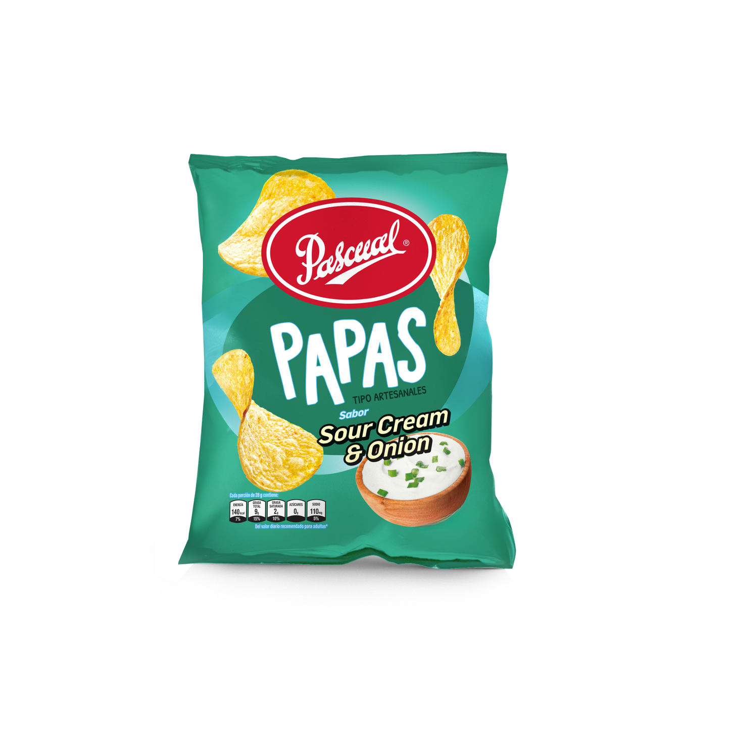 Papas Artesanales Sour Cream & Onion Pascual - 28g