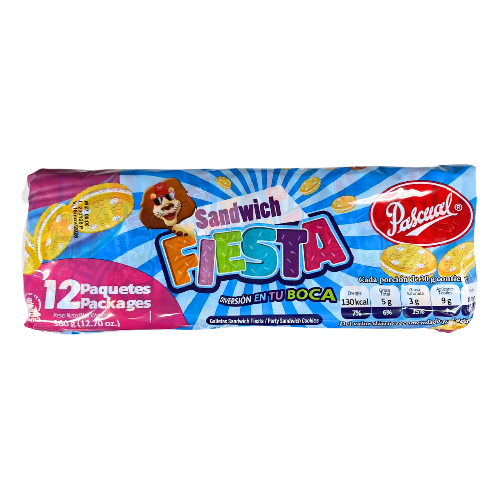 GALLETA SANDWICH FIESTA FAM 127G