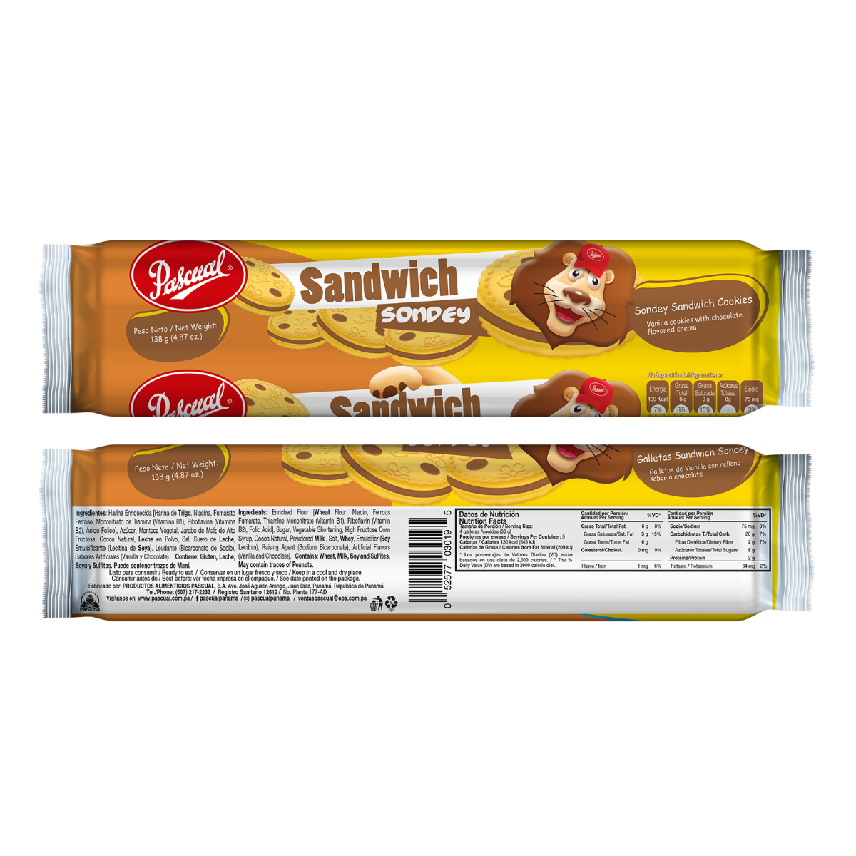 GALLETA SANDWICH SONDEY DOC 360G