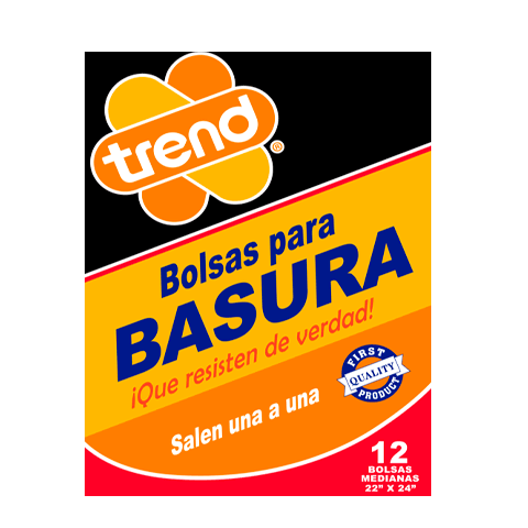 TREND BOLSAS 22X24 NEGRA 60PAQ DE 12BOLSA