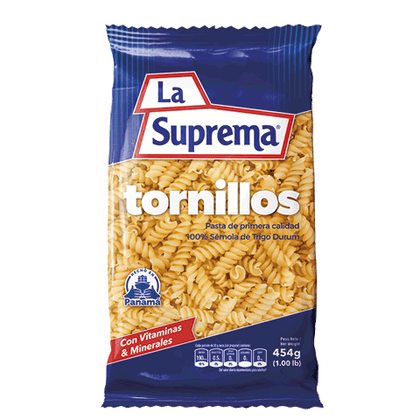Tornillos Pastas La Suprema 454g