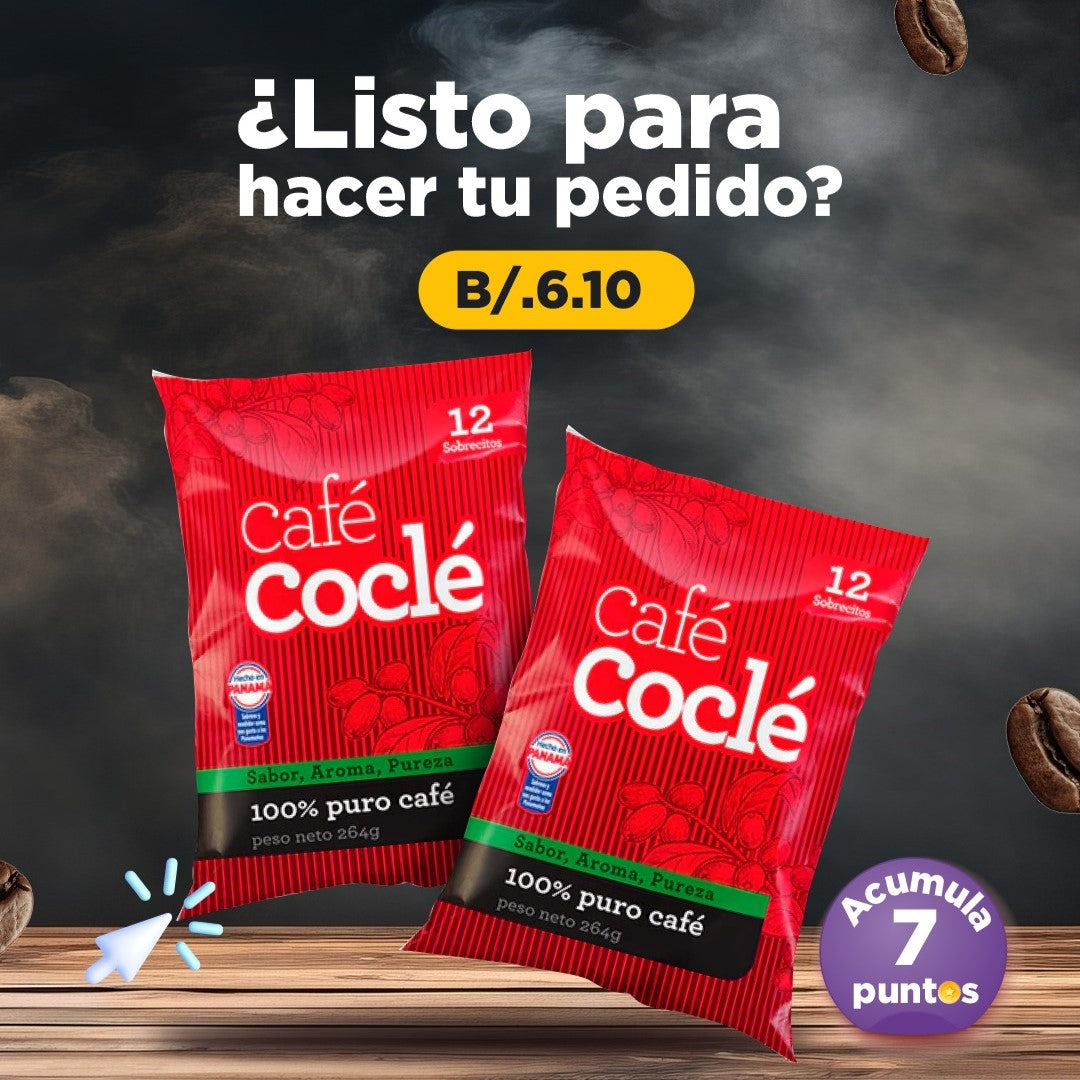 2 paquetes de Café Coclé 22g