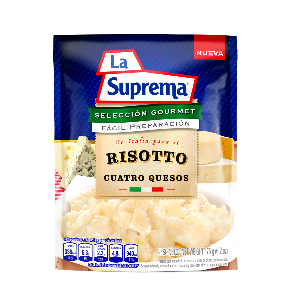 RISOTTO CUATRO QUESOS