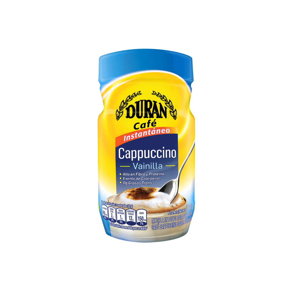 2 x1 CAPPUCCINO INSTANTANEO FRASCO CAFÉ DURÁN 200g