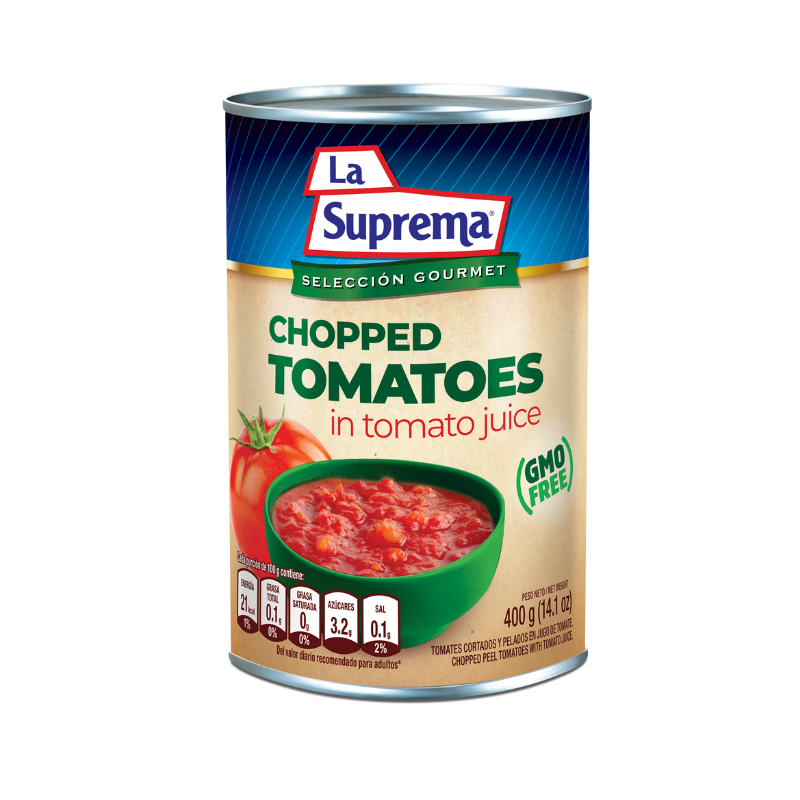 LA SUPREMA CHOPPED TOMATOES 400G