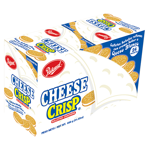 Cheese Crisp Queso Blanco EXH 24X37G