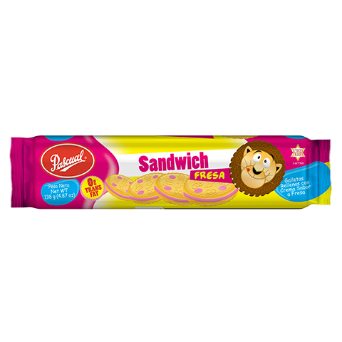 Galleta Sandwich Fresa Pascual - Tamaño Familiar