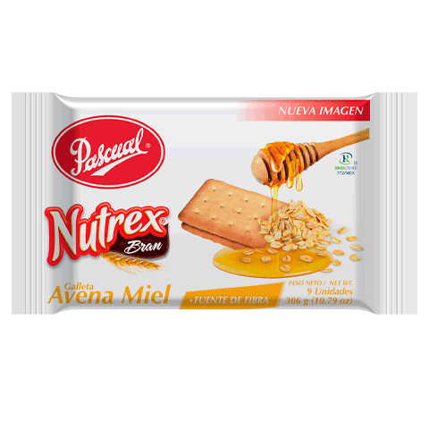 Galleta Nutrex Avena Miel Pascual - 9 Pack