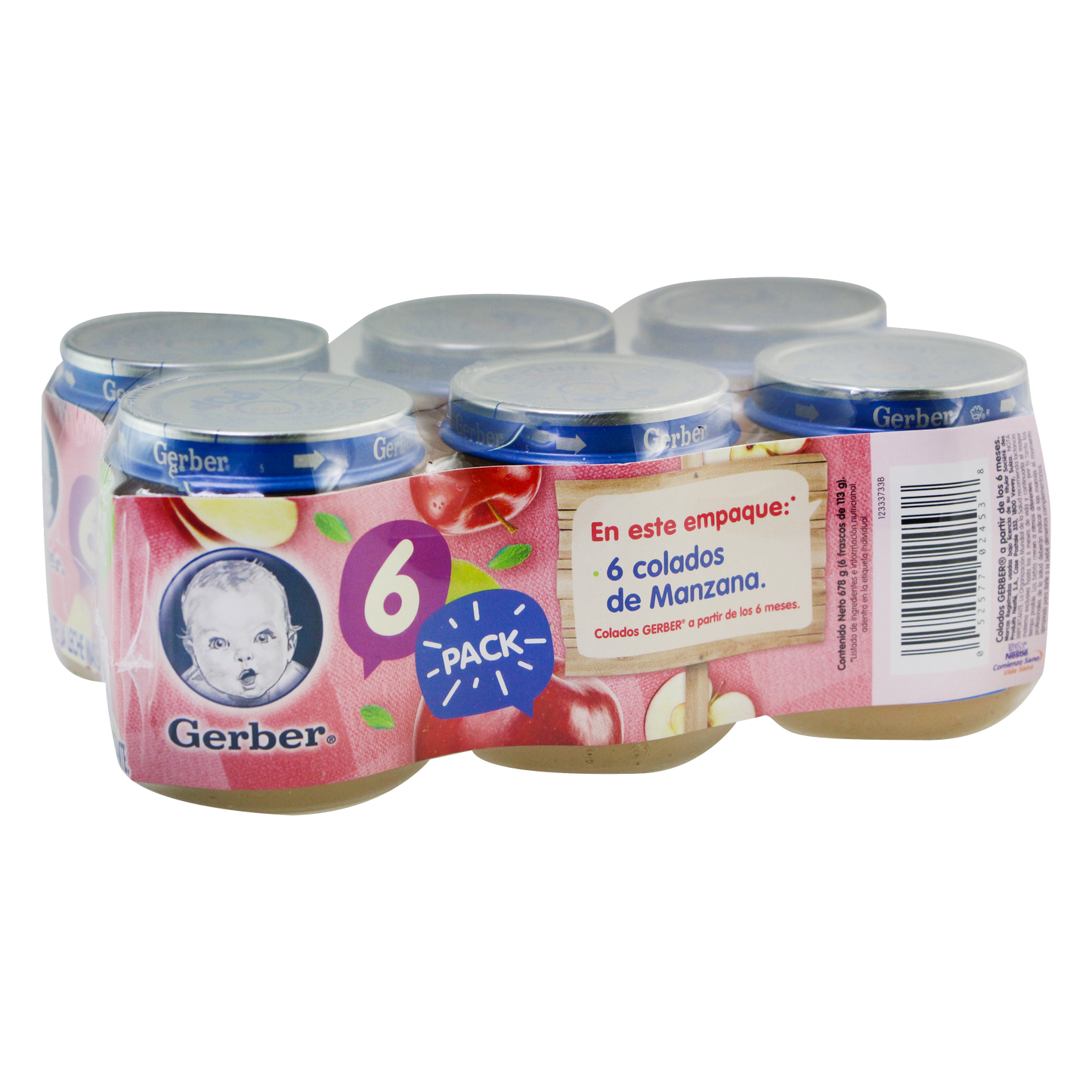 Gerber Colados Manzana P2 6 PACK 678G