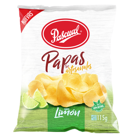 Papas Artesanales Limón Pascual - 115g