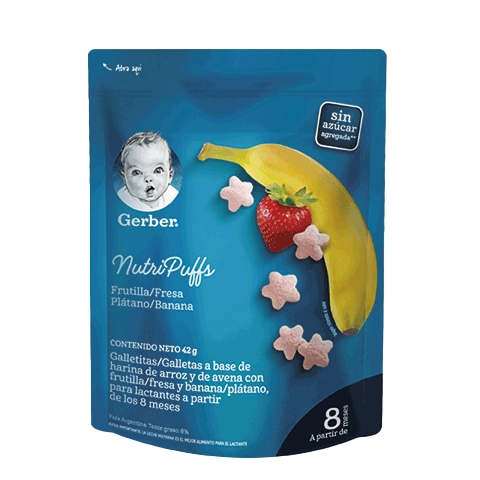 Gerber Nutripuffs Fresa Banana 42G