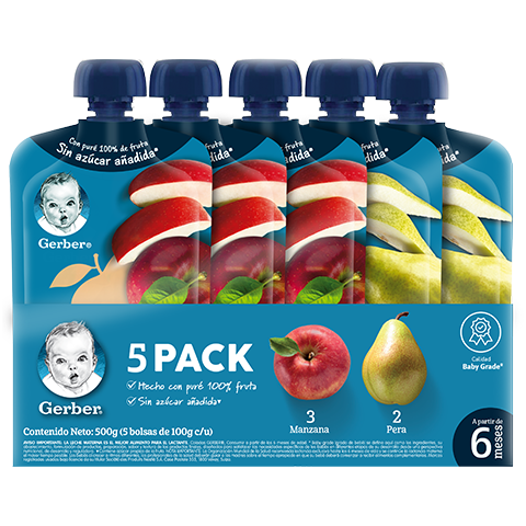 5 Pack Gerber Pouch 5X100G