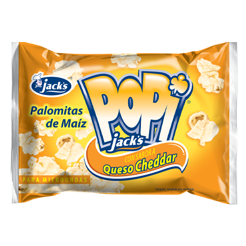 Palomitas de Maíz para Microondas sabor a Queso Cheddar Jacks