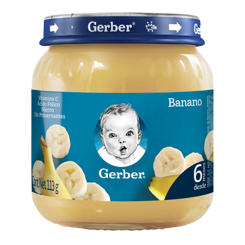 Puré de Banano Gerber 113g