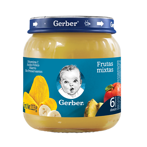 Pure de Frutas Mixtas Gerber  113g