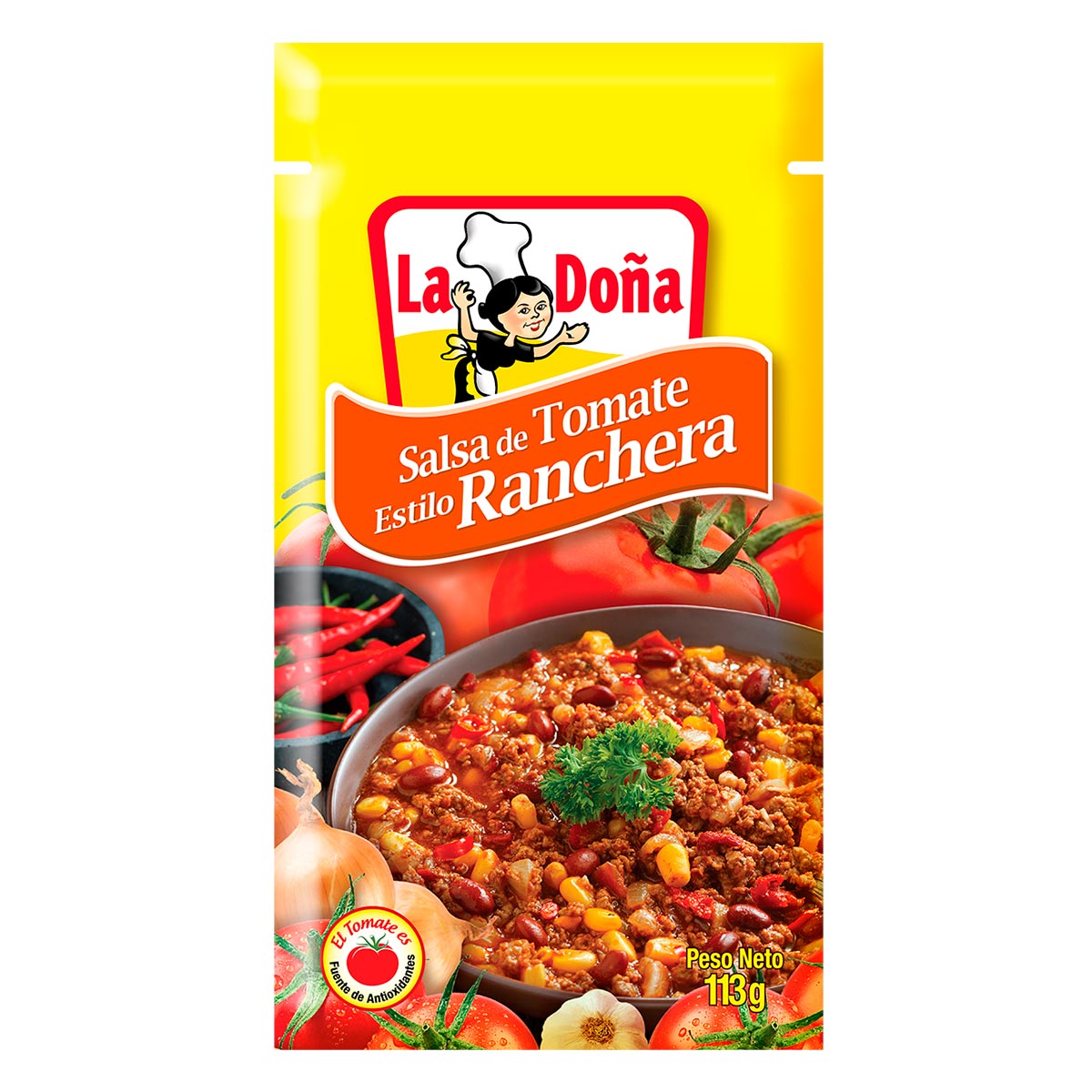 Salsa de Tomate Estilo Ranchero La Doña 113g