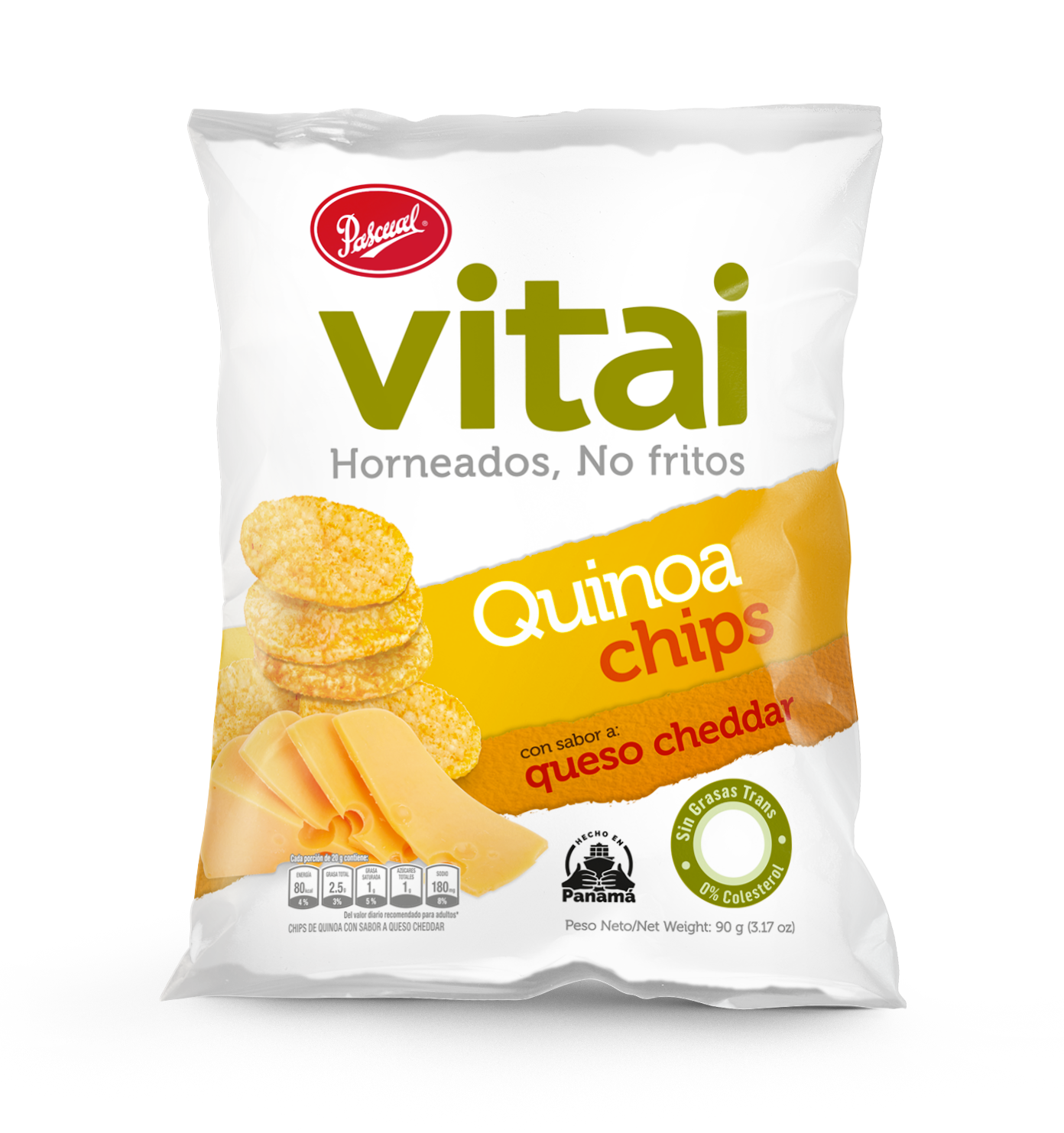 Vitai Quinoa Chips Queso Cheddar 90G