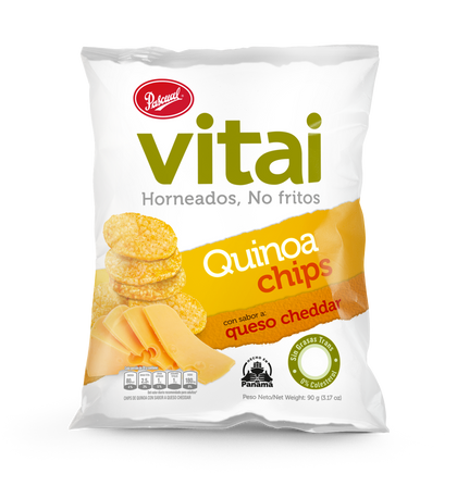 Vitai Quinoa Chips Queso Cheddar 90G