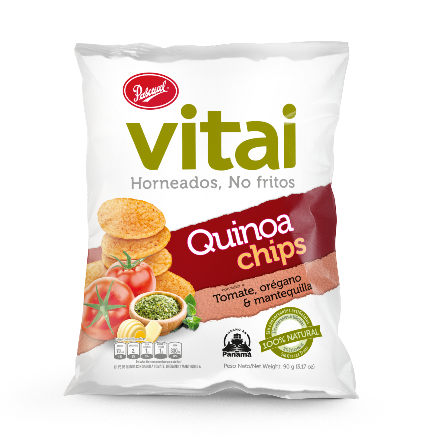 Vitai Quinoa Chips Tomate Oreg Mant 90g